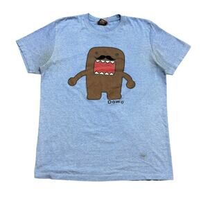 Domo Kun Mustache Cartoon Short Sleeve T Shirt Men's Medium Y2K NHK TYO